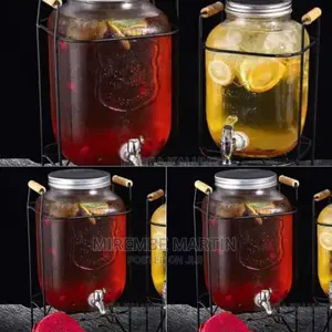 Glass Juice Dispenser Jar