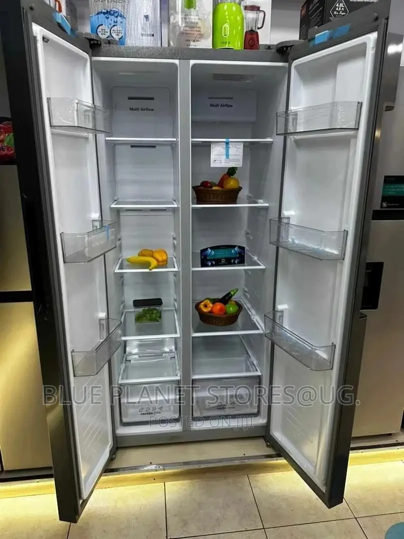 HISENSE 560litres Side by Side Door Refrigerators \\ SILVER