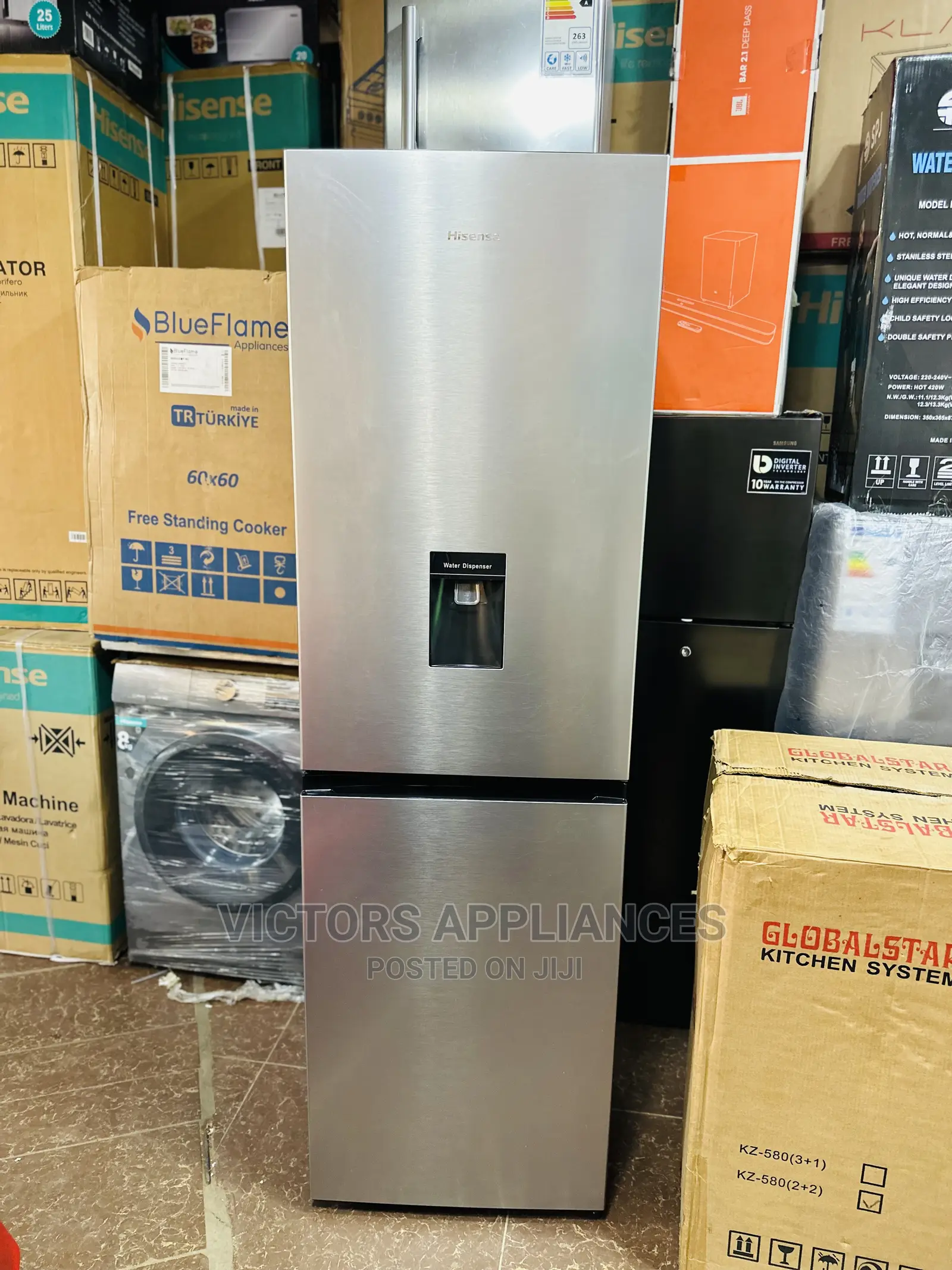 Hisense 341L Double Door Bottom Freezer Fridge