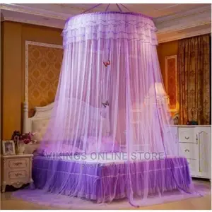 Round Hanging Mosquito Net – Purple