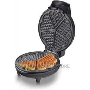 Waffle Maker With Mini Heart-Shaped Waffles, Saachi,