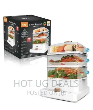 3 Tier Electric Food Steamer Pot With Display, Timer Fuction