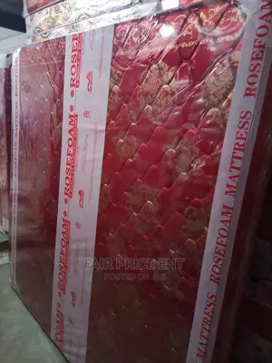 Rose Foam Mattress Quilted Density.5x6x6inches.( Red)