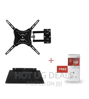 Pack of TV Mount 14" to 55"+dvd/ Decoder Mount+Free TV Guard