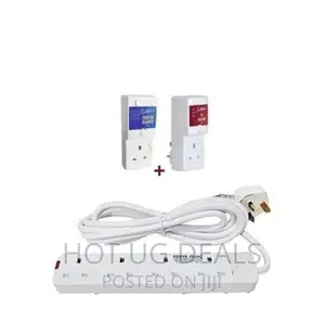 Pack of TV Guard+ Fridge Guard +Extention Cable 6 Ways-White