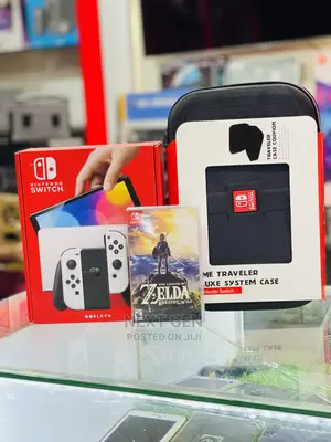 Nintedo Swith Oled With Case and a Game