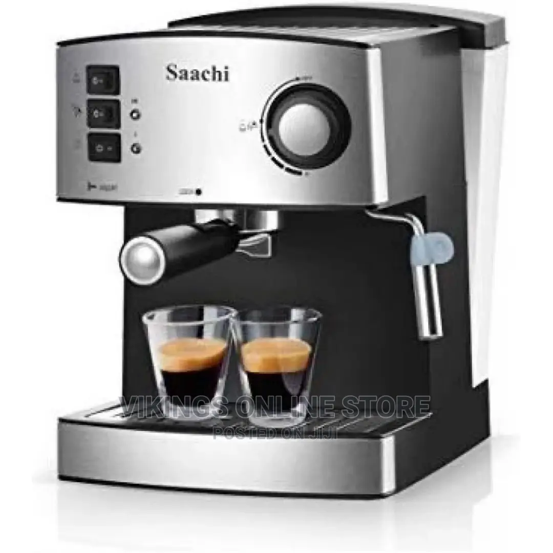 Saachi NL-COF-7055 All in 1 Coffee Maker – Silver, Black