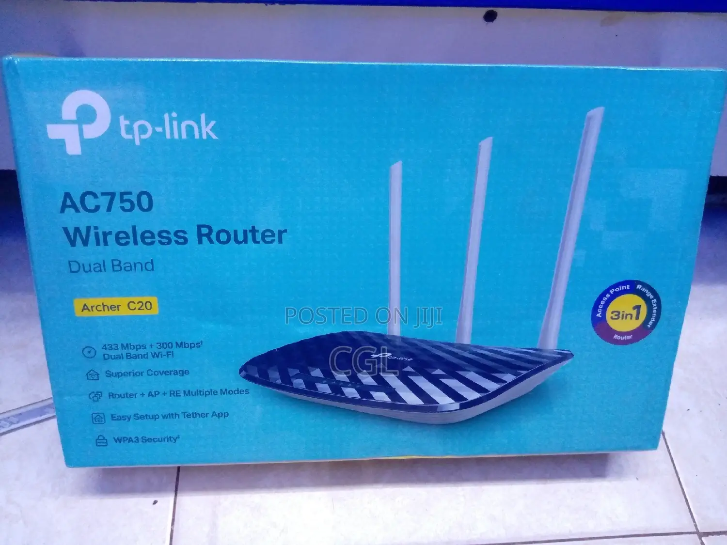 Tp-Link Ac750 Archerc20 Wireless Router Tplink Archer C20