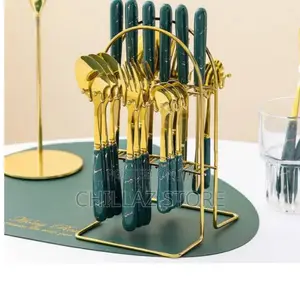 Golden Cutlery Set.