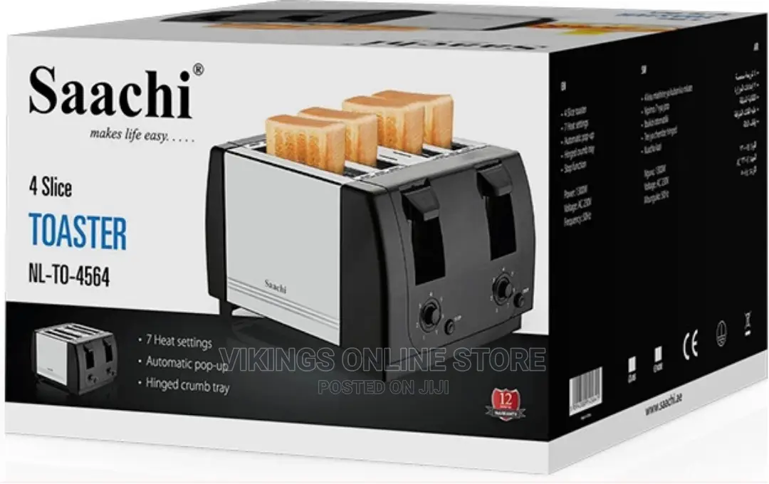 Saachi NL-TO-4564 4 Slice Bread Toaster