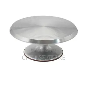 Stainless Steel Rotating Cake Turntable Stand.