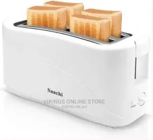 Saachi Electric 4 Slices Toaster With Automatic Pop-Up/White