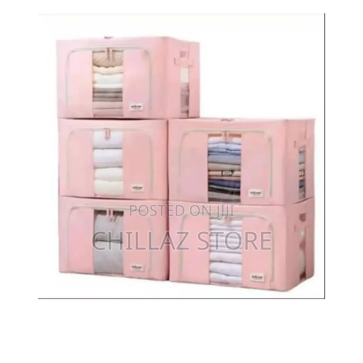 3pcs Foldable Clothes Beddings Storage Boxes.