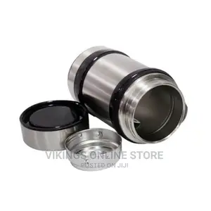 Zego Hot Cold Vacuum Cup, 480ml – Silver, Black