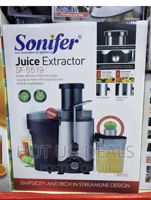 Sonifer Electric Juice Blender/Extractor Juicer- Silver