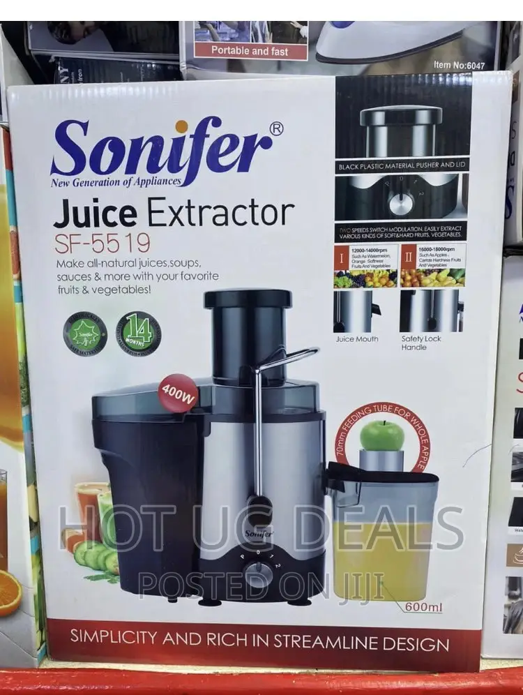 Sonifer Electric Juice Blender/Extractor Juicer- Silver