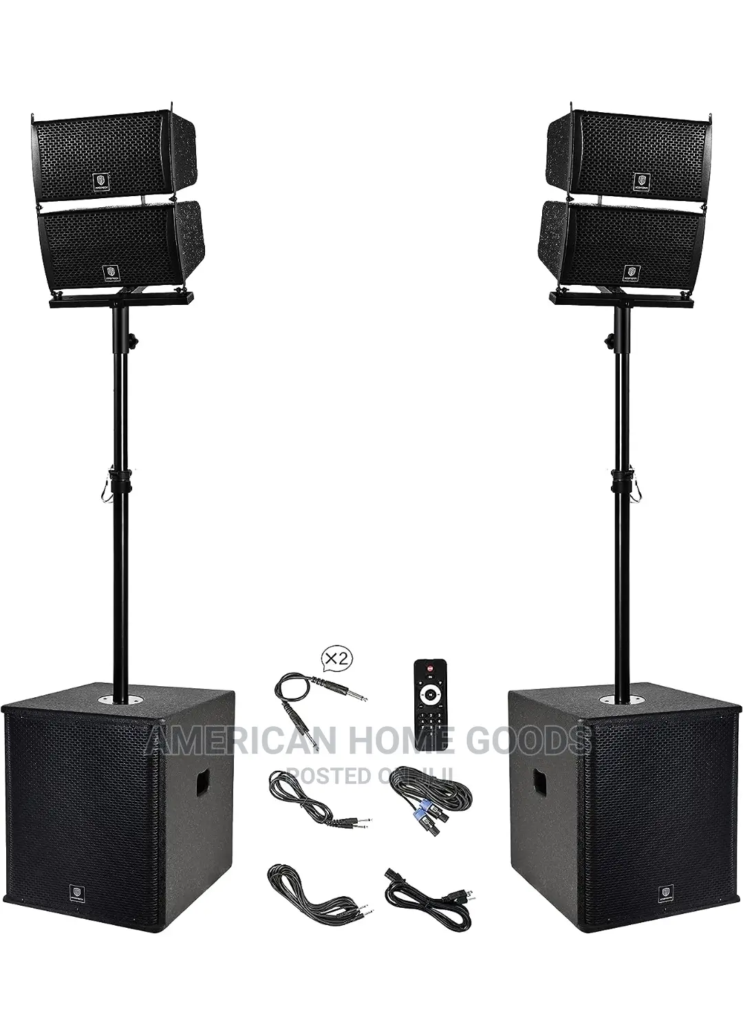 PRORECK Club 6000 15" 6000W Bluetooth/Usb Line Array Woofers