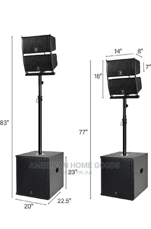 PRORECK Club 6000 15" 6000W Bluetooth/Usb Line Array Woofers