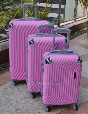 Classy Vip Plastic Suitcase.Full Set.( Orange)