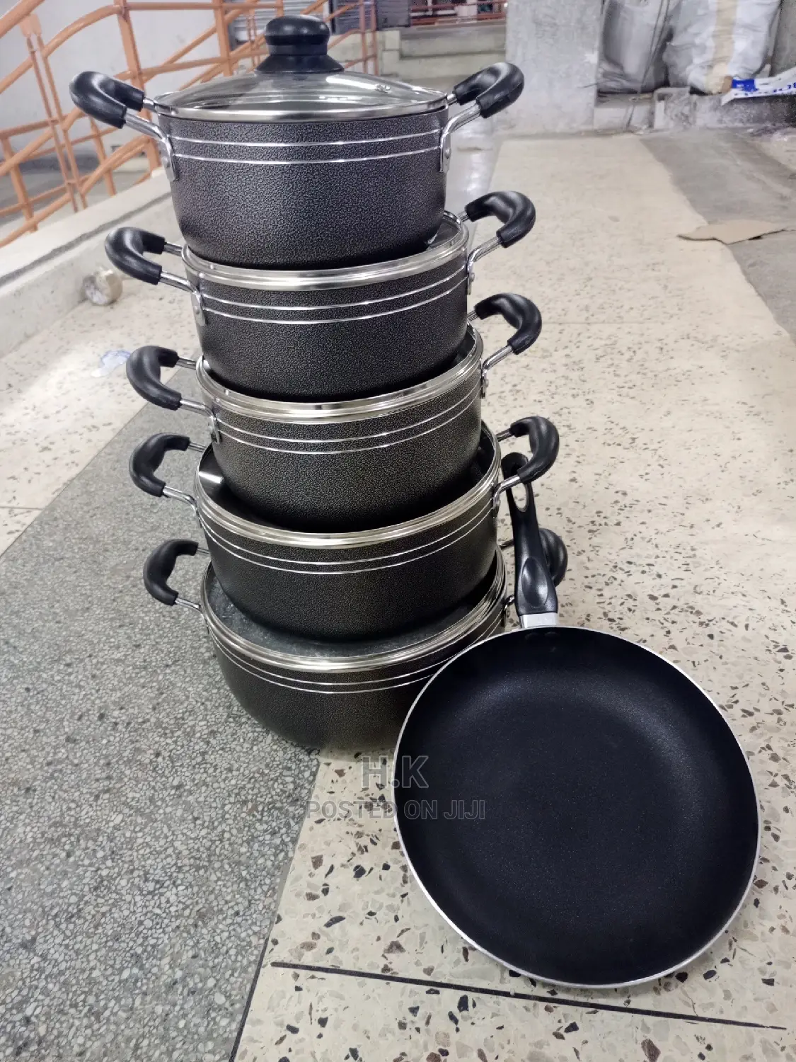 6pc Non Sticky Cooking Pot Set