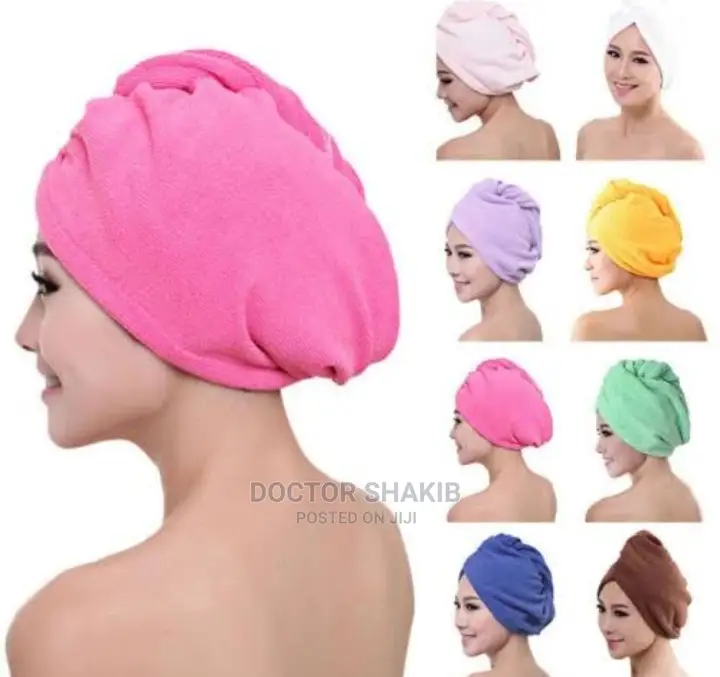 Magic Hair Drying Towel Hat Cap