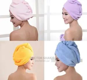 Magic Hair Drying Towel Hat Cap