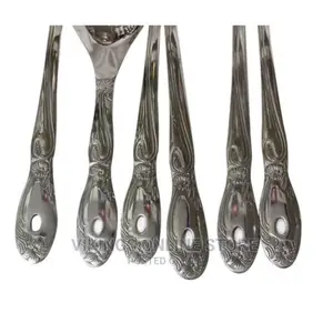 7 Piece Kitchen Tool Cooking Utensils/Serving Spoons-Silver