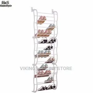 Over the Door 36 Pairs Shoe Rack – White