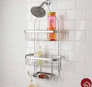 Hanging Stainless Steel Bathroom Organizer