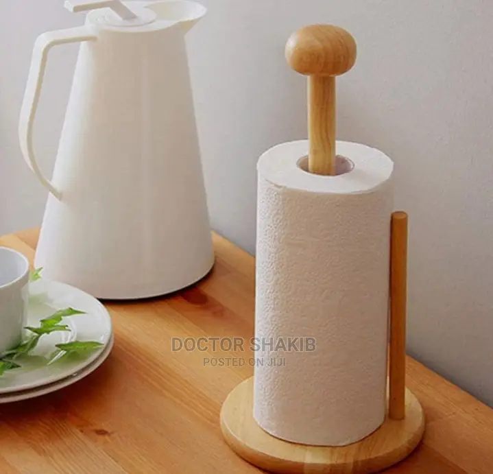 Bamboo Kitchen Tissue Holder/ Toilet Paper Holder