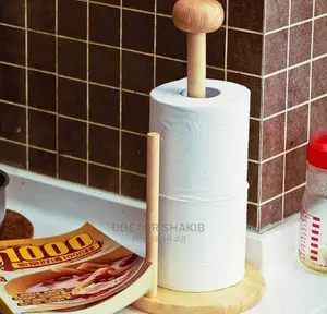 Bamboo Kitchen Tissue Holder/ Toilet Paper Holder