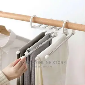 5 In1 Multi-Functional Trousers/Pants Hanger Rack-White
