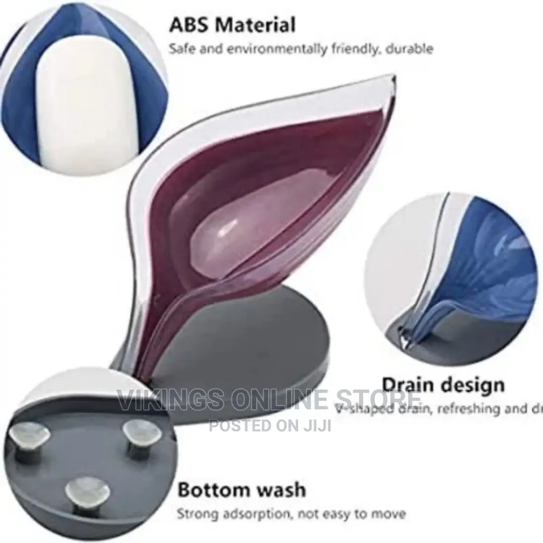 Leaf Shape Soap Dish Box-Self Draining Soap Holder,