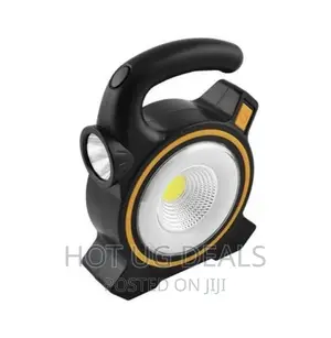Solar Rechargeable Led Flood Light - Black