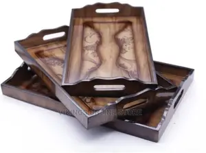 Set of 3 Wooden Serving Trays – Big