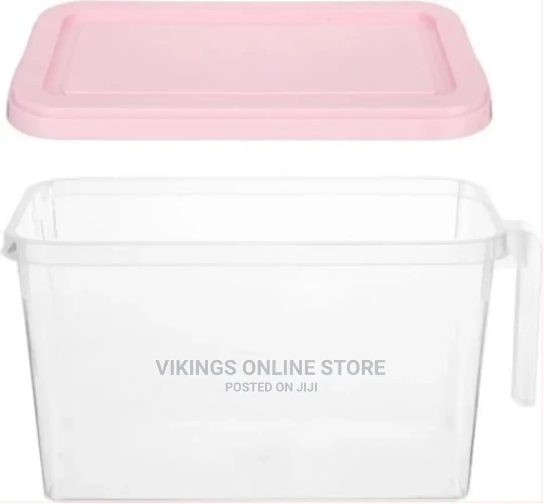 Fridge Storage Organizer Container Bin Box, Pink.