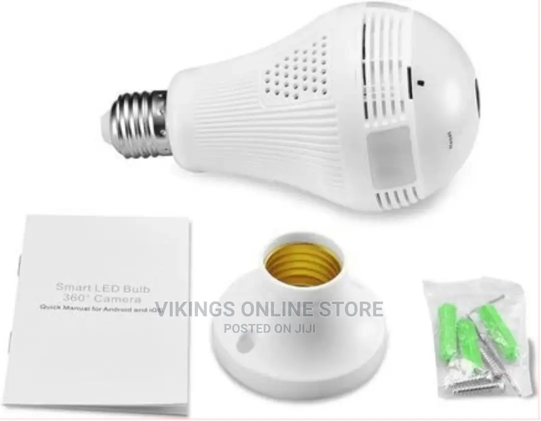 360 Degree Wireless IP Camera Bulb Light Wifi Camera