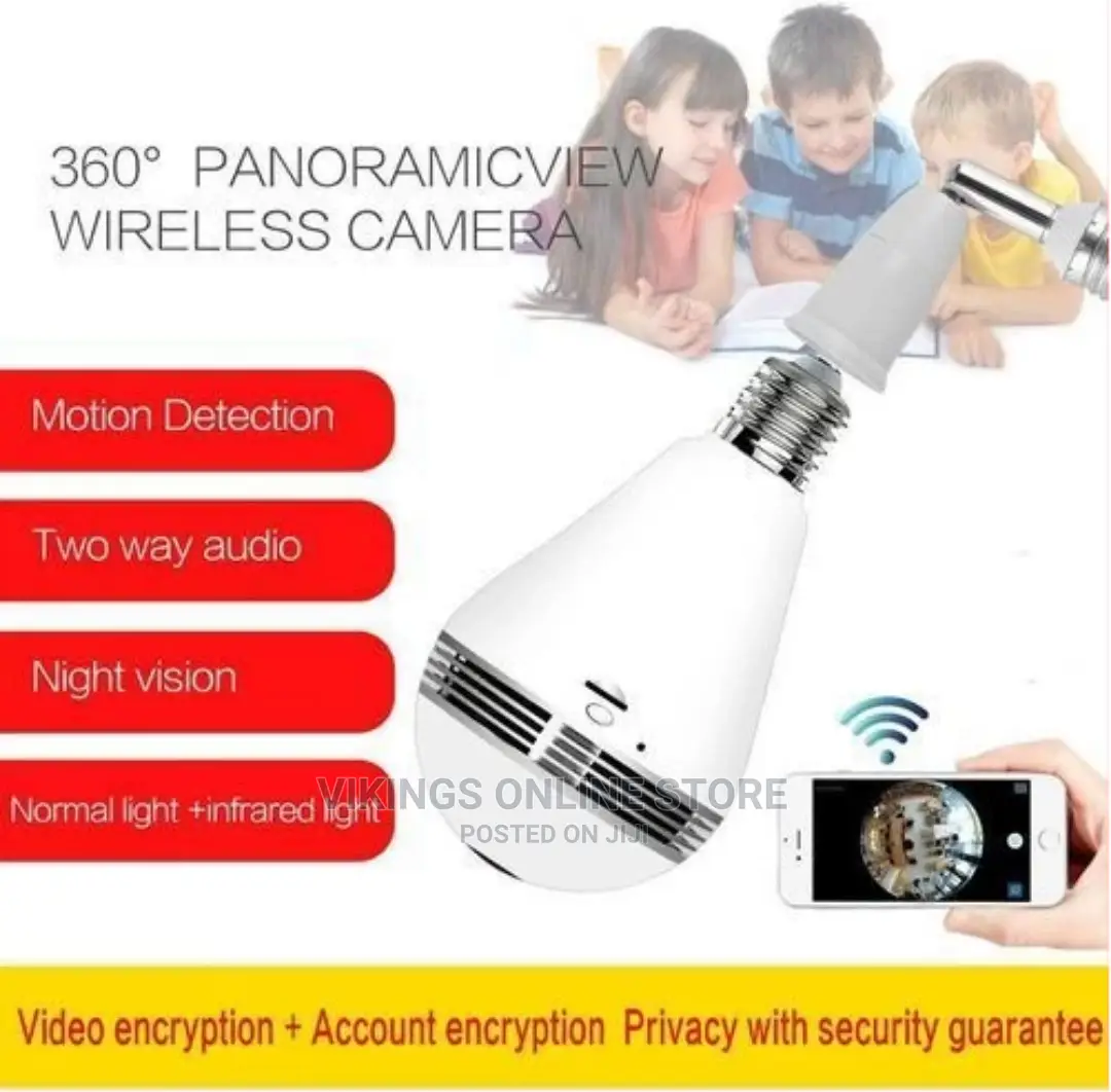 360 Degree Wireless IP Camera Bulb Light Wifi Camera
