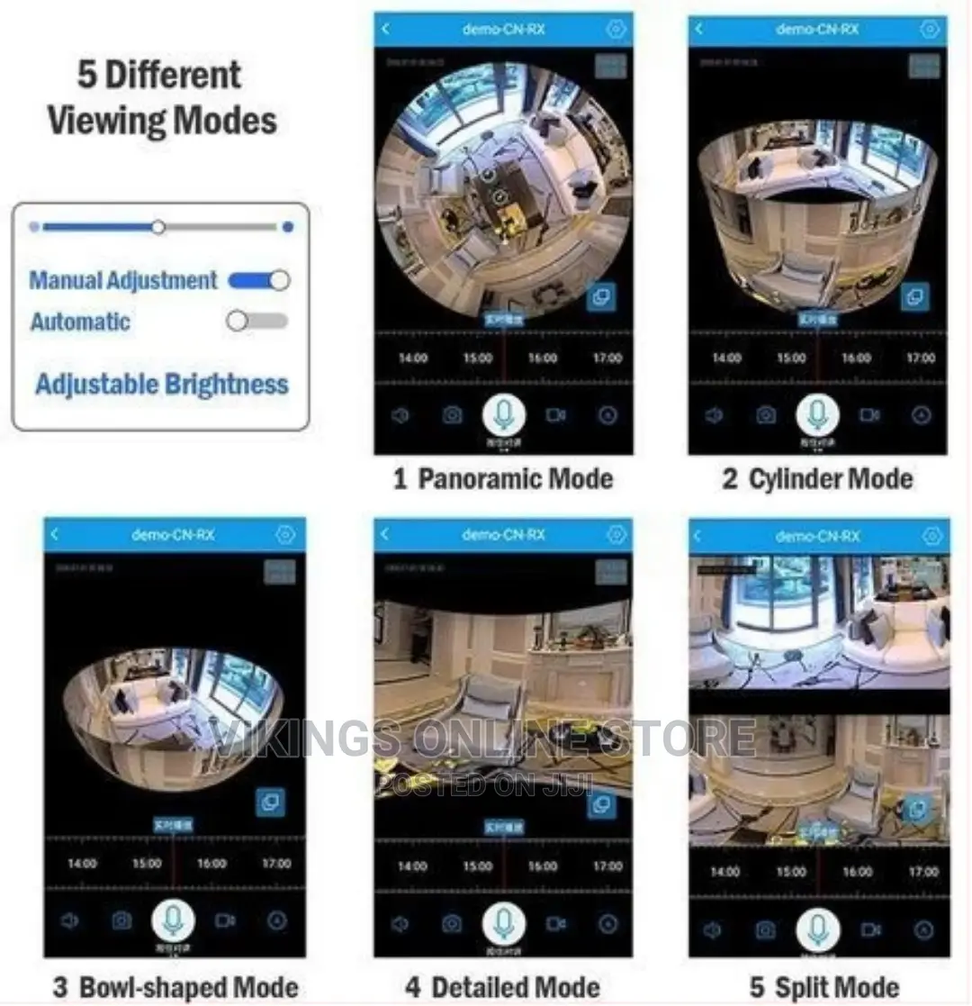 360 Degree Wireless IP Camera Bulb Light Wifi Camera