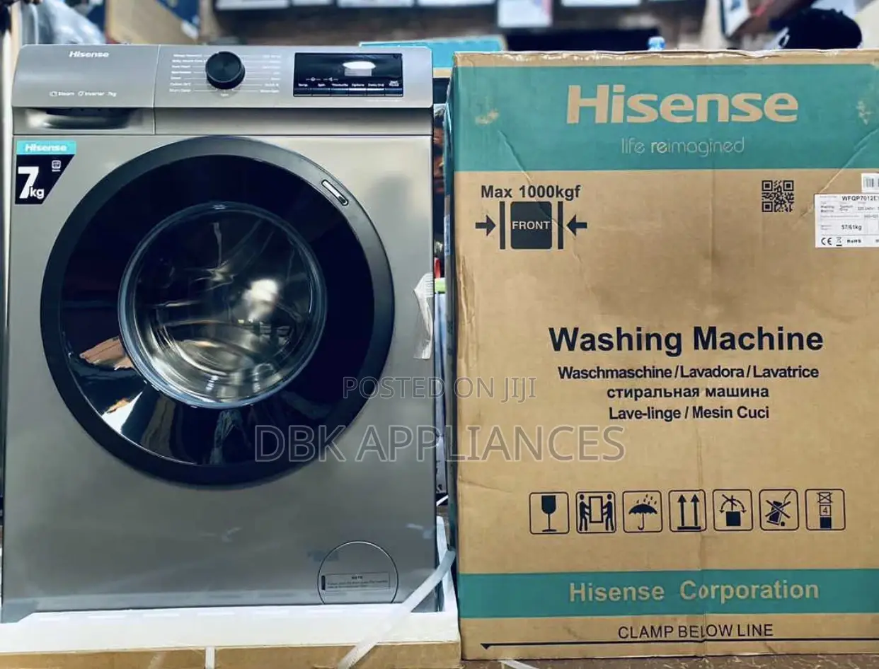 Hisense 7,Kgs Front Loader Washing Machine With Warranty