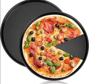 Non -Sticky Pizza Steel Baking Round Oven Tray Pan