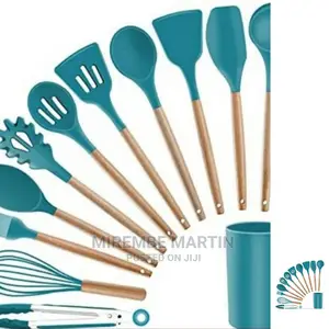 Baking Silicone Utensils Blue in Color