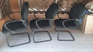 Non Rotating Office Chairs, 3 Pieces