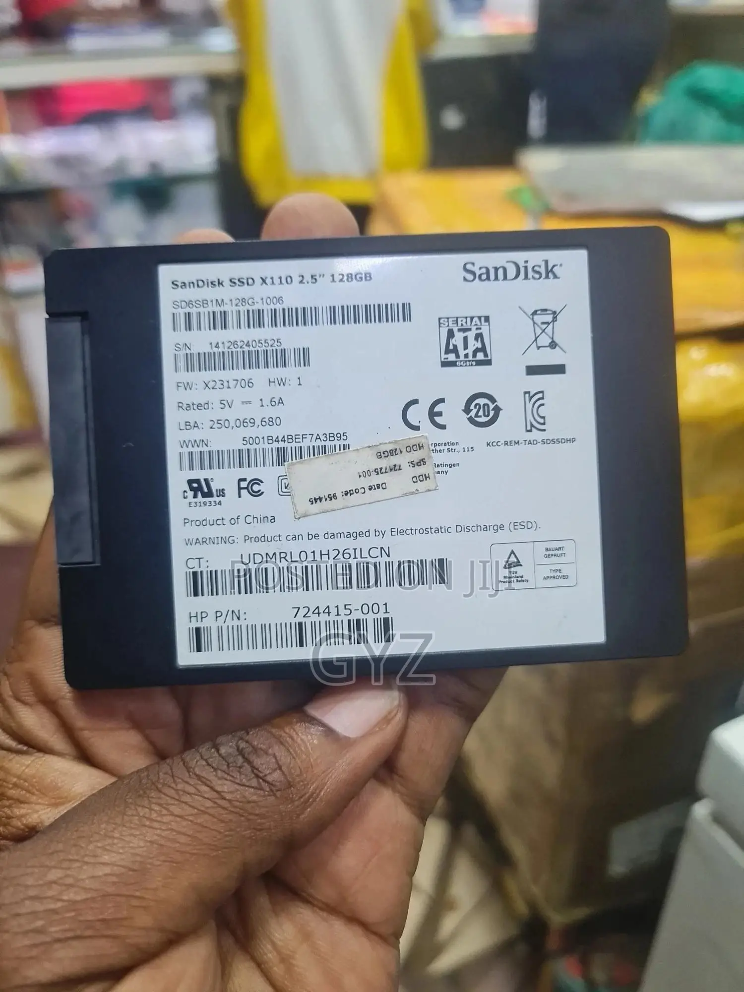 128 Gb SSD Hard Drive