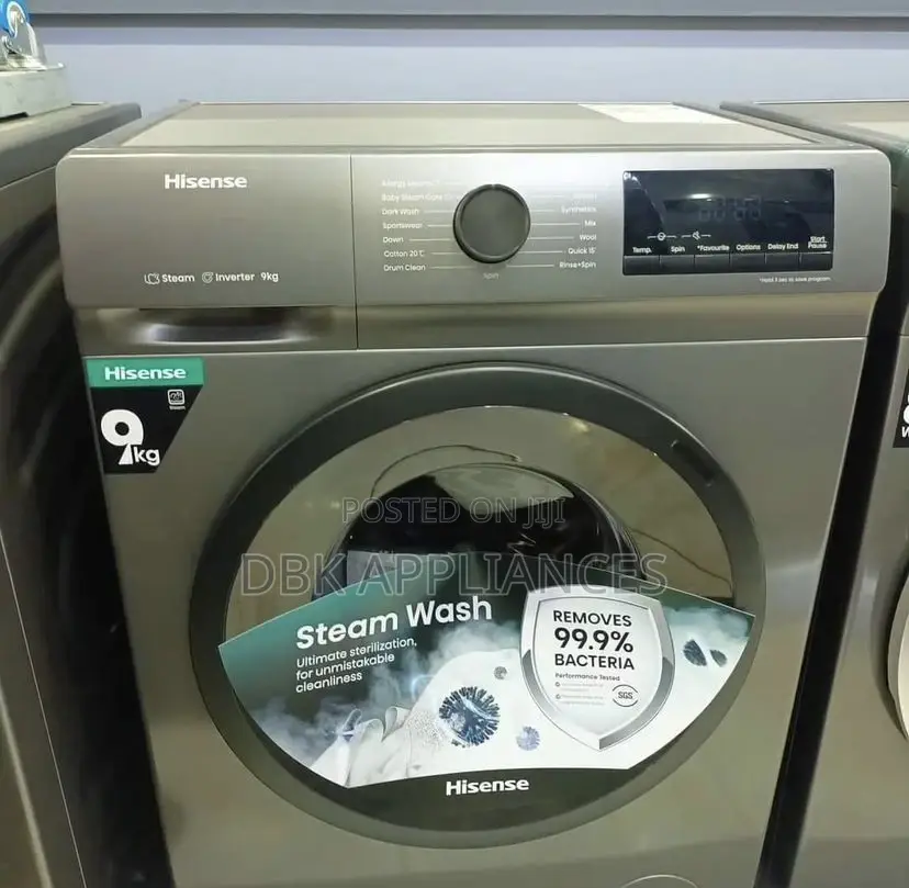 Hisense 9kgs Front Loader Washing Machine With Warranty