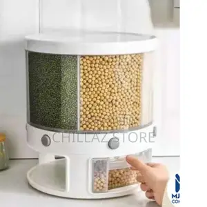 Rotating Cereal Food Storage Containers.