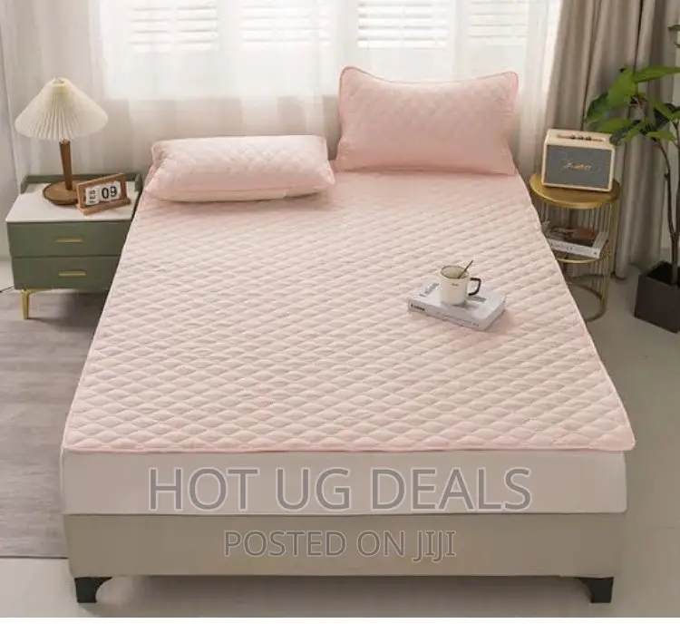 6x6 Waterproof Quilted Mattress Protector - Peach