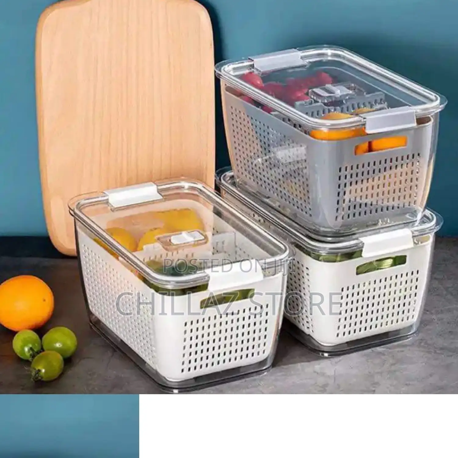 Refrigerator Storage Box With Lid.