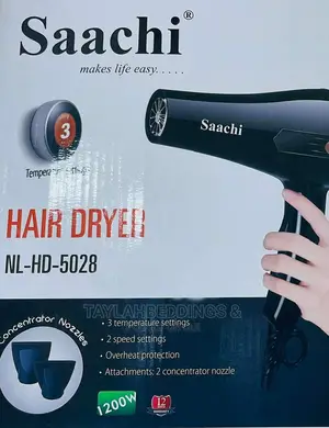 Hair Dryer NL-HD-5028-BK With 3 Temperature Settings
