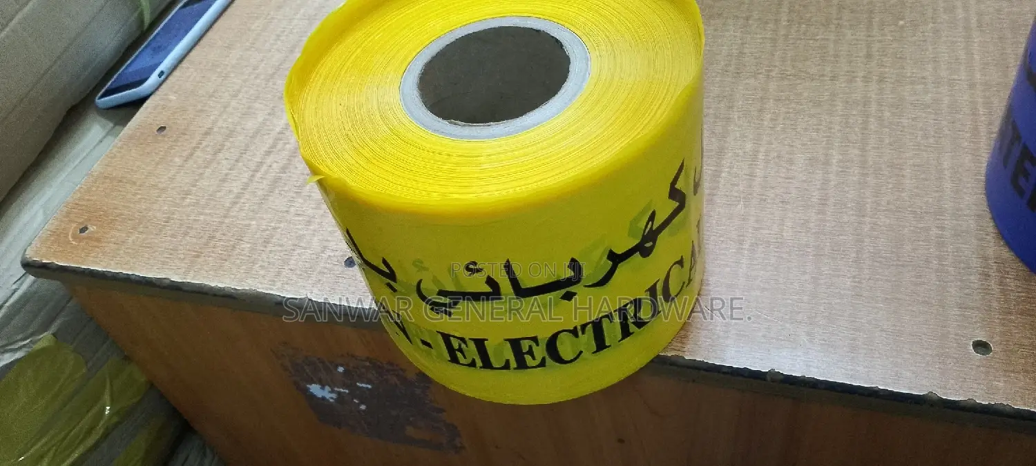 Electrical Underground Warning Tape,6"(500m)